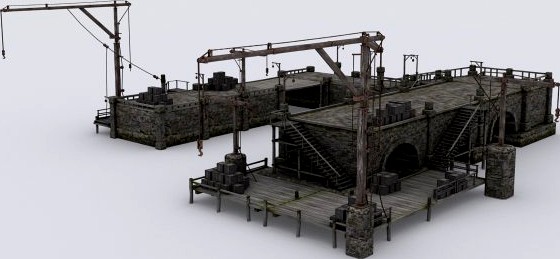 Wharf 3D Model