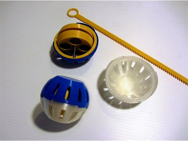 Gyroscopic Exercise Ball by LoboCNC