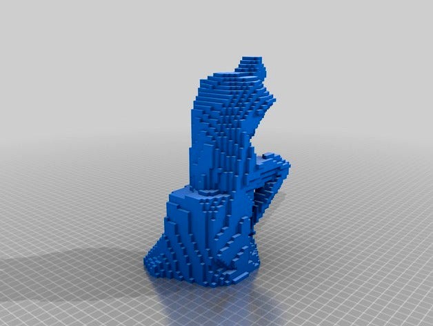 voxel thinker by Nathaniels_Web_Design