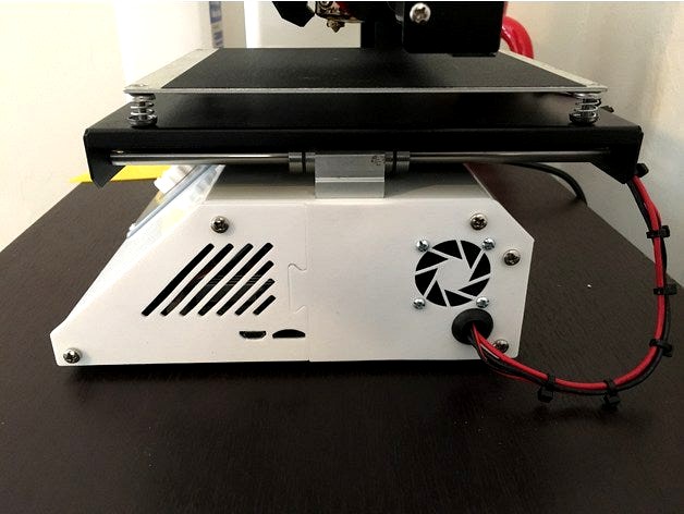 MP Select Mini Side Panel with 30 mm Cooling Fan and Bed Wires by lambdahindiii