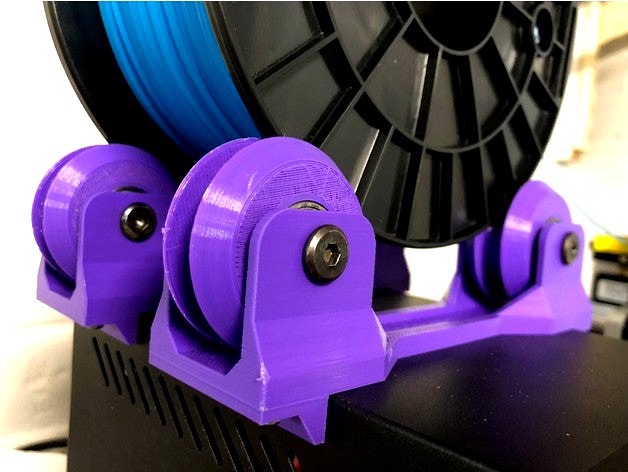 CR10 spool holder (recycle rollerblade components) by mjdorma
