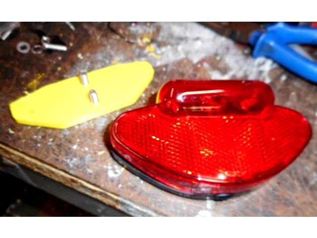 Adapter Plate Xtech light on Azur Pannier Rack by bazza_light