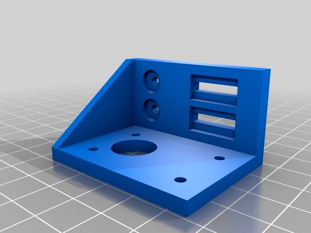 Wormgear DC Motor Bracket by TheTapeWaster