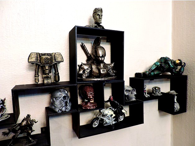 Tetris Modular Thing Shelves for Lovely Things by bigstompyboot