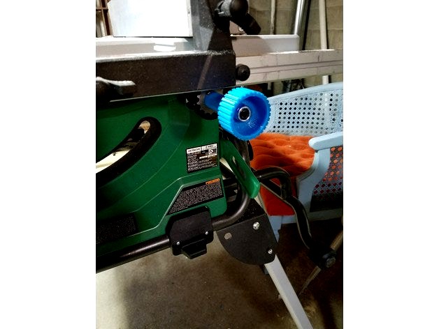 Hitachi Table Saw Rip Guide Adjustment Handle by theplen