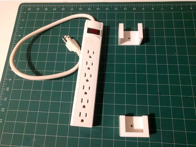 Ikea KOPPLA power strip mount (US) by agentmoo