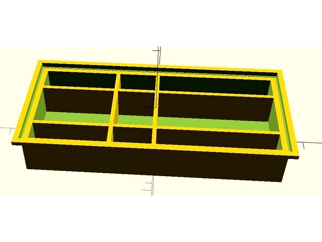 Stackable sectioned boxes - customizable by molotok3D