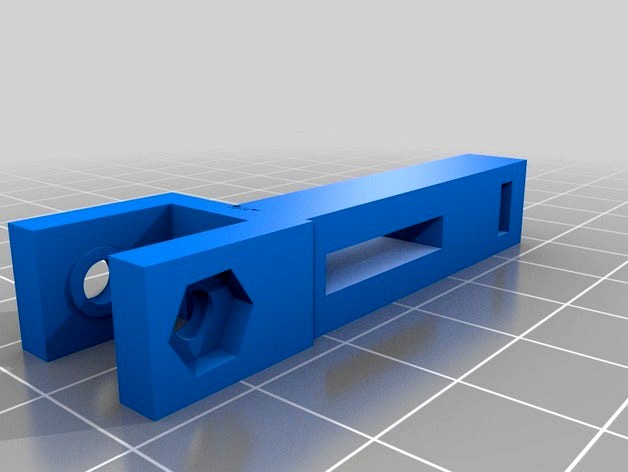 Anet A8 (Bowden Compatible) Offset X Axis Belt Tensioner by TWPrinting