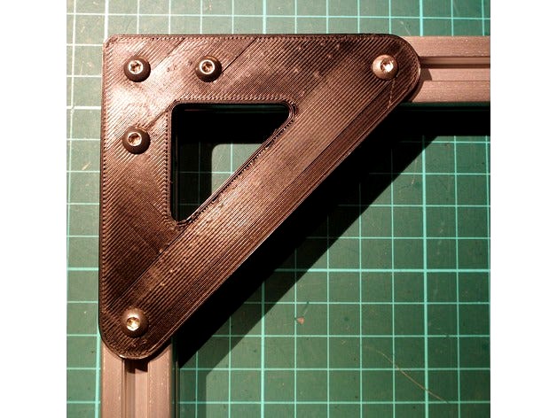 2020 Extrusion Corner Brace (90mm) by mjbudden