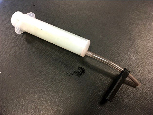 Hose lock for Shimano disk brake bleeding by cmh