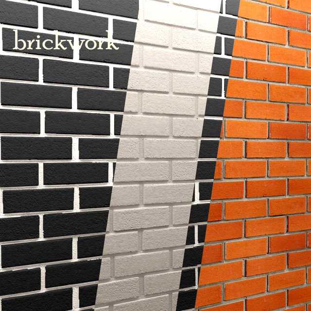 Bricks wall 3D 3D Model