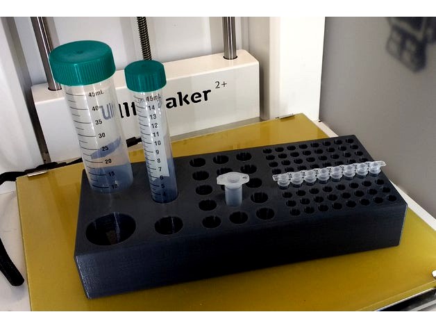 Multi-Purpose tube rack for centrifuge, falcon, eppendorf and PCR-tubes by rhonan