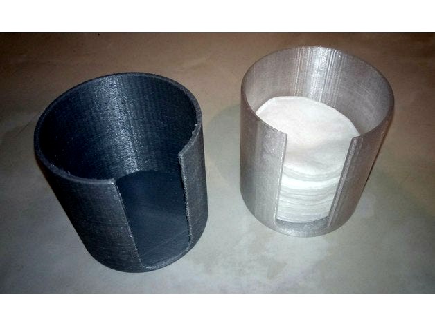 Container for cotton disks by justwind