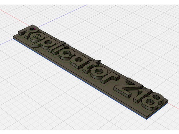 Replicator Makerbot logo z18 by xkiki