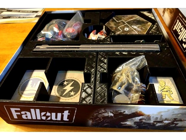 Game Organizer for Fallout (2017 Board Game) by Fantasy Flight Games by angrysquare