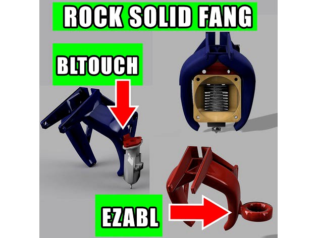 Rock Solid Cr-10 E3d V6 5015 Fang with 40mm fan by Searchworlds