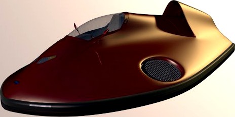Car hovercraft 3D Model