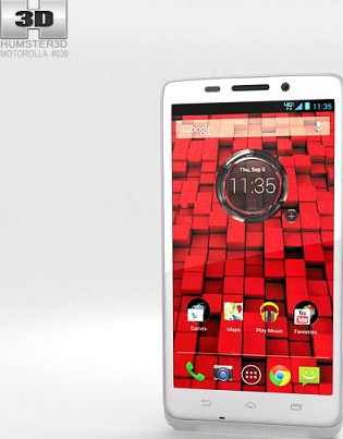 Motorola Droid Maxx White 3D Model