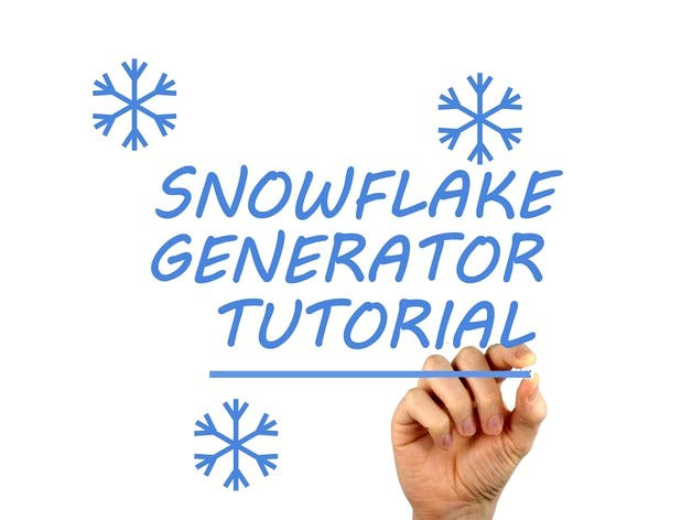 Snowflake Generator Tutorial  by rakeyser