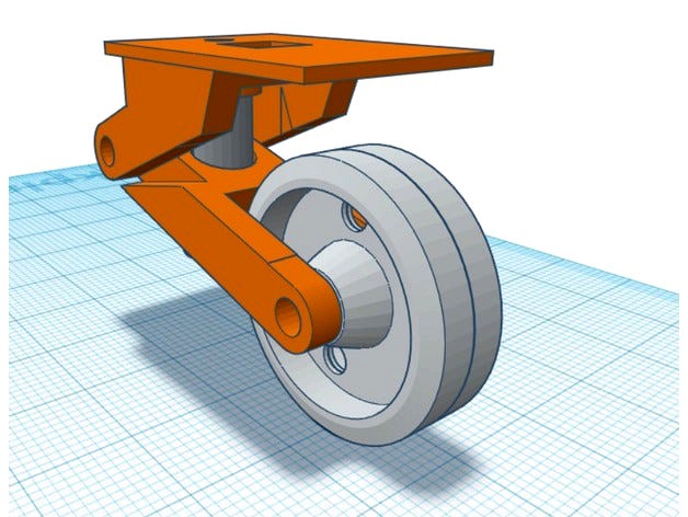 sprung landing gear, front wheel assembly for skyhunter by BuiltBrokenGlued