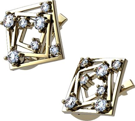 Earrings 3711 3D Model