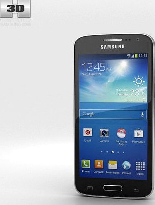 Samsung Galaxy Core LTE Black 3D Model