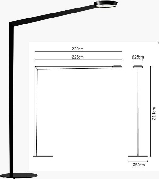 Floor lamp Fabbian F05C0102 Angle 3D Model