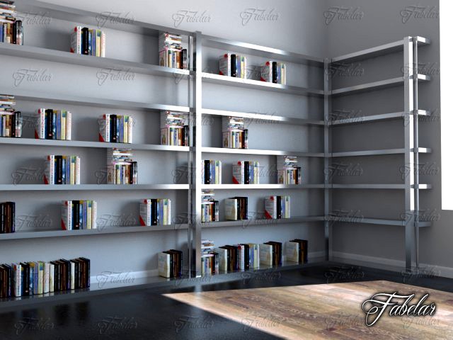 Bookshelf 02 3D Model