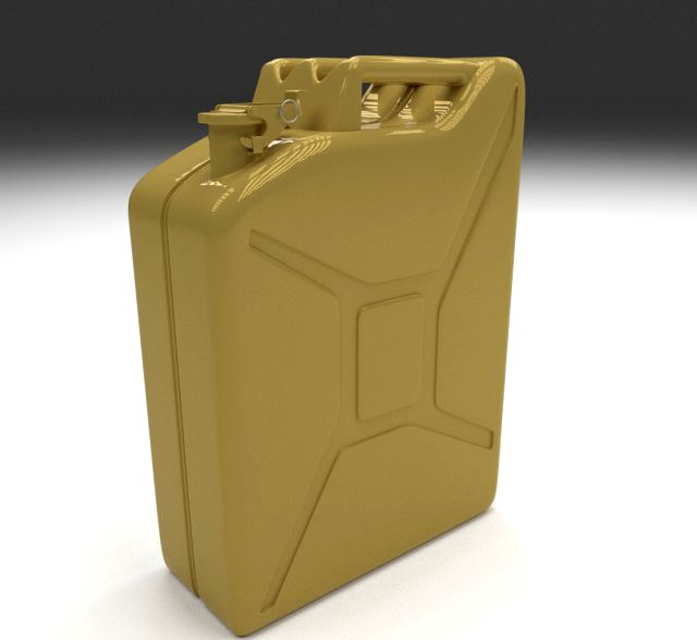 Jerry Can Yellow 3D Model