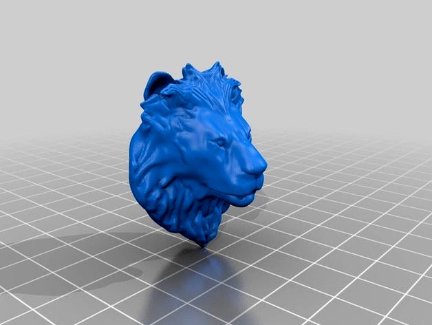 Lion Head Closed Mouth by PhoenixLuk