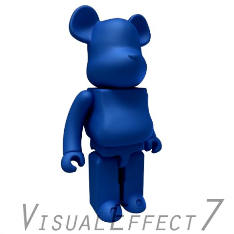 Matte Blue BearBrick 3D Model