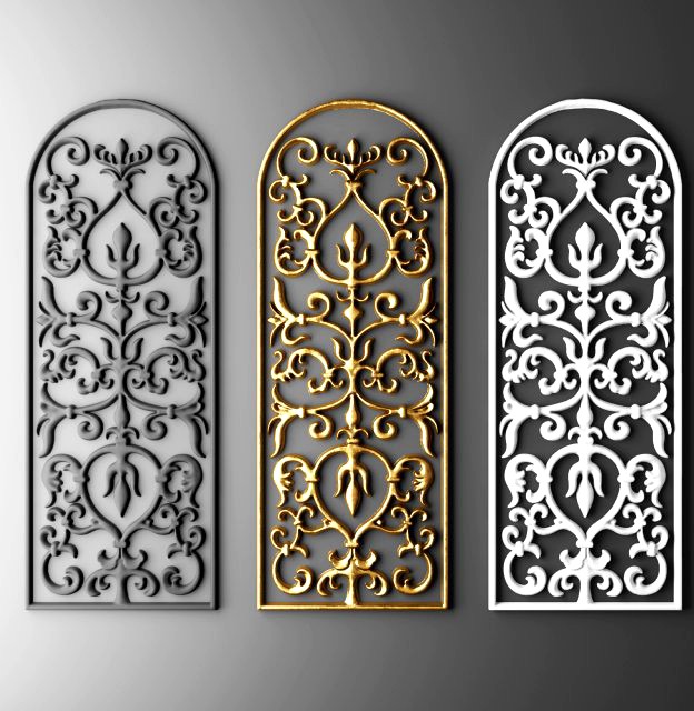 Fretwork grille 3D Model