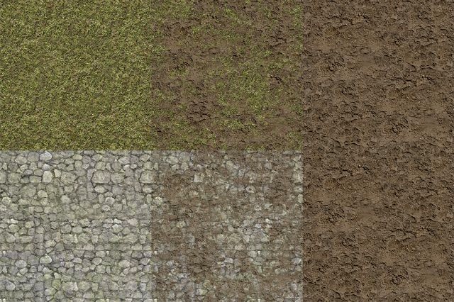Grass Tile Mud Outdoor Texture Pack 3D Model
