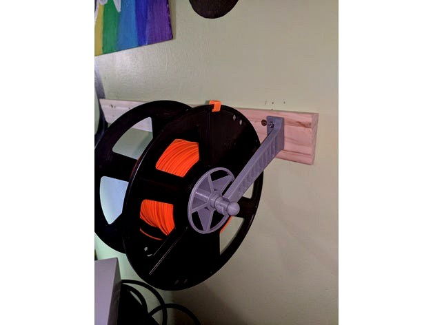 Wall Mount for Filament Spools by smassie75