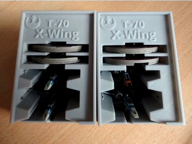 T-70 X-Wing x2 Holder (X-Wing Miniatures) for Stanley Organizer by 3D_Pressure