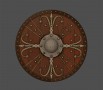 Ornamented shield 3D Model