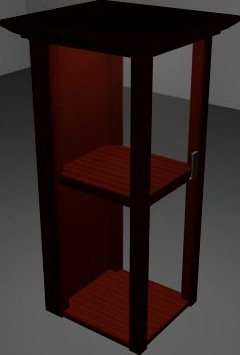 Download free Curio Cabinet 3D Model