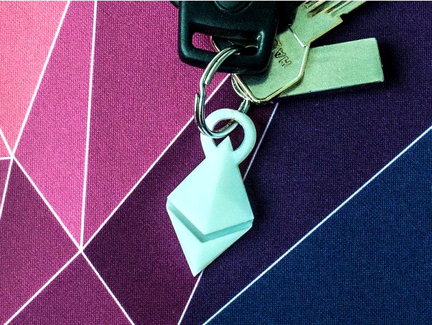Crypto keychain: Ethereum by VECTARY