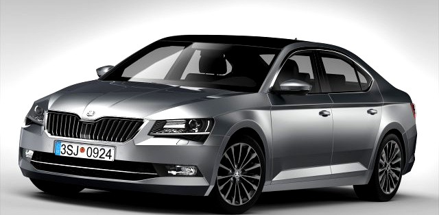 Skoda Superb 2016 3D Model