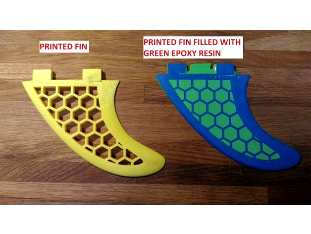 Twin Surf Fins honeycomb (FCS) by Conceptor