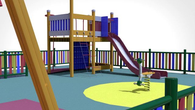 PLAYGROUND SET 3D Model