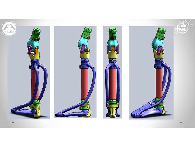 PROSTHESIS LEG FABRILAB by ChristianSilva