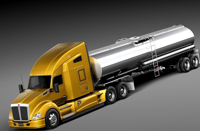 Kenworth T680 2015 Tanker 3D Model