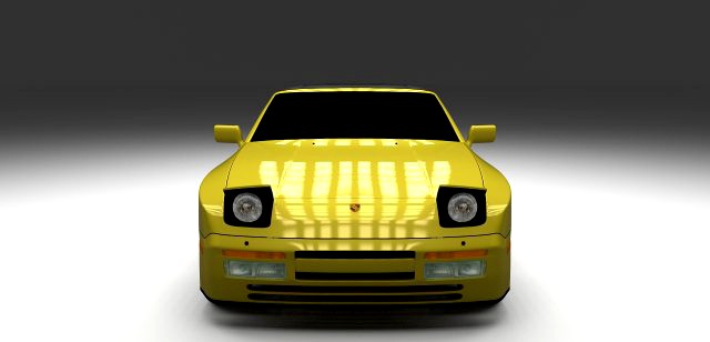 Porsche 944 Convertible 3D Model