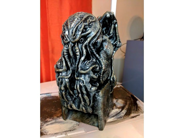 Cthulhu Idol Dice Tower by jegstad