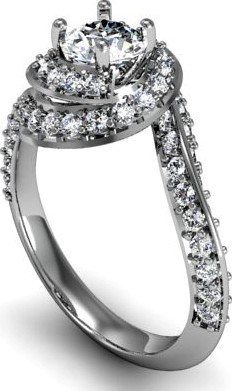 Love Twife Diamond Ring 3D Model