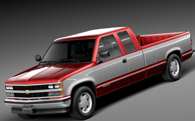 Chevrolet Silverado Extended Cab 1988-1999 3D Model