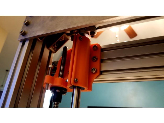 Trinity Labs Aluminatus X-Ends Modified For TR8x4 Leadscrew Stepper Nuts by jevs