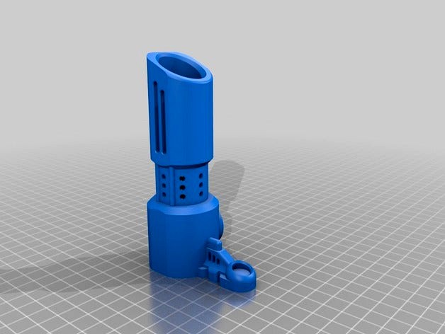 Nerf Rapidstrike Muzzle Battery Case Lock - MN by tungstenexe
