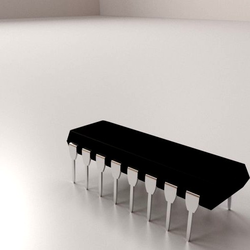 Microchip 3D Model